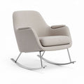 Rocking Chair with Armrest for Relaxation – Fabric and Metal – 80 x 70 x 90cm