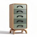 Wooden Drawer Chest with Five Drawers for Bedroom Storage, Made of Plywood and Solid Wood, Dimensions 45 x 30 x 80cm