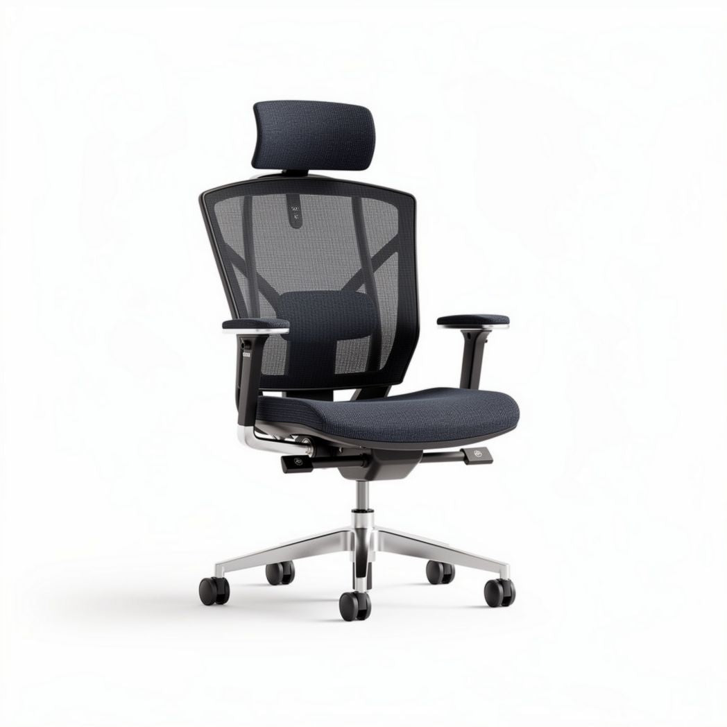 Mesh Office Ergonomic Chair for Workplace Comfort – Metal and Fabric – 60 x 60 x 120cm